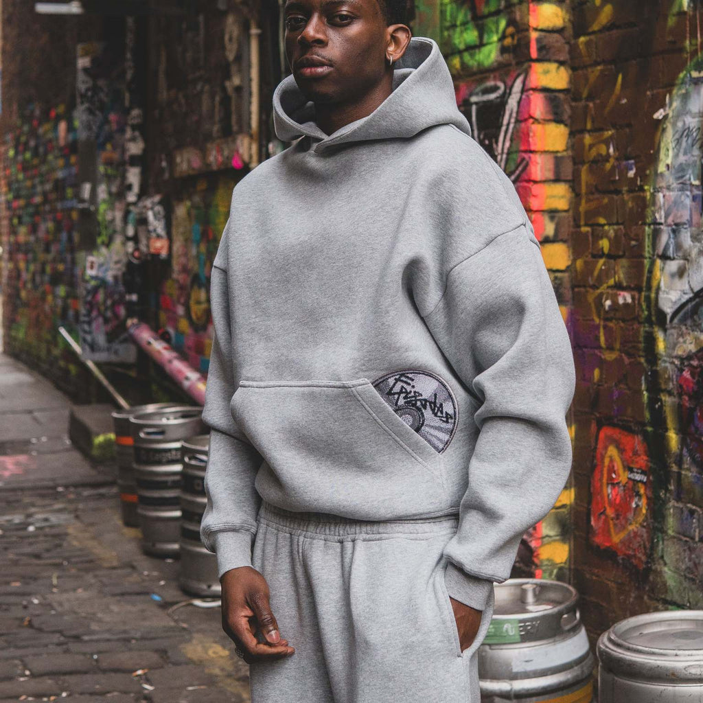 CD Print Hoodie and Joggers Set