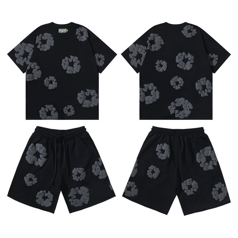 men?s oversized multi-color beach shorts