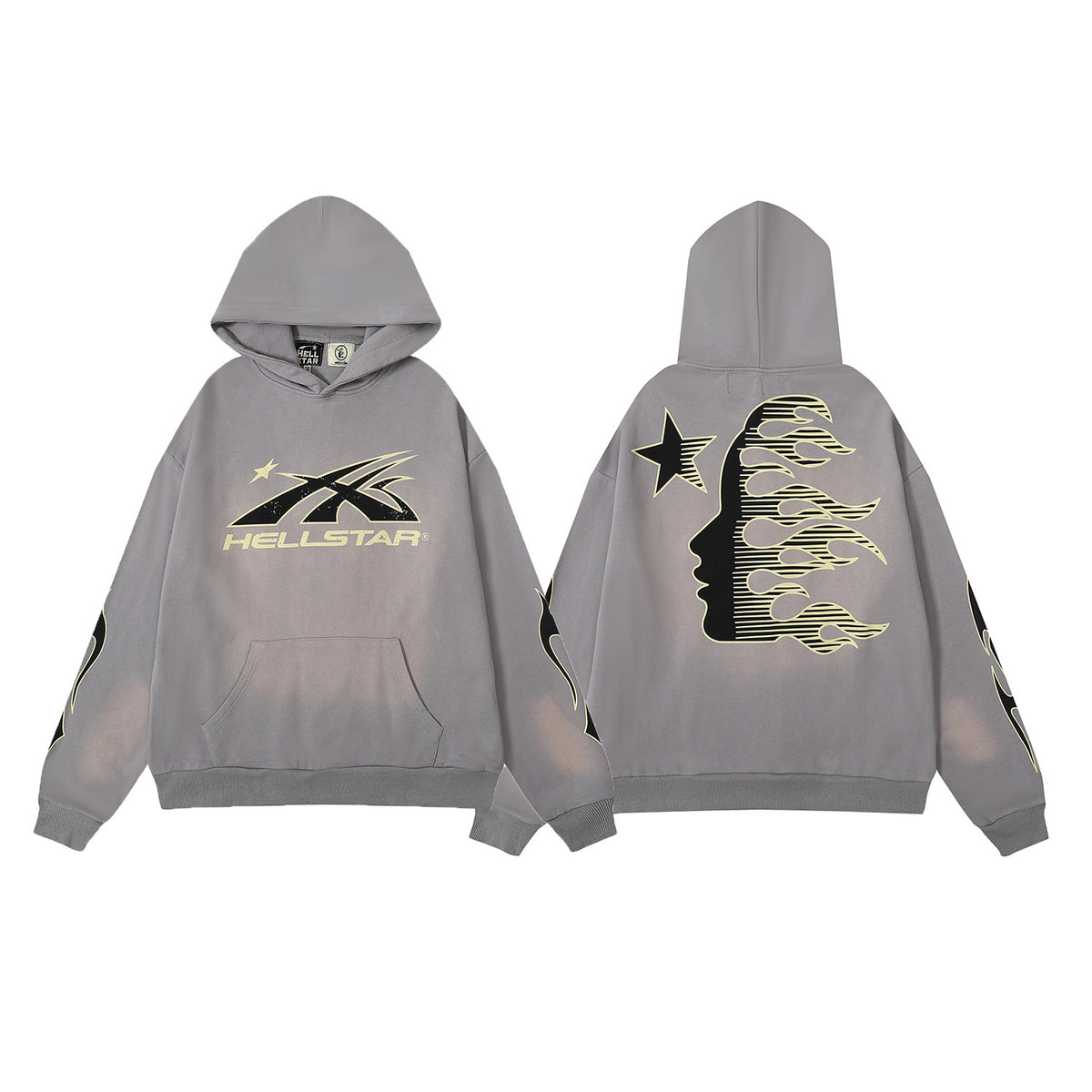 Retro Cotton Hoodie and Sweatpants Set