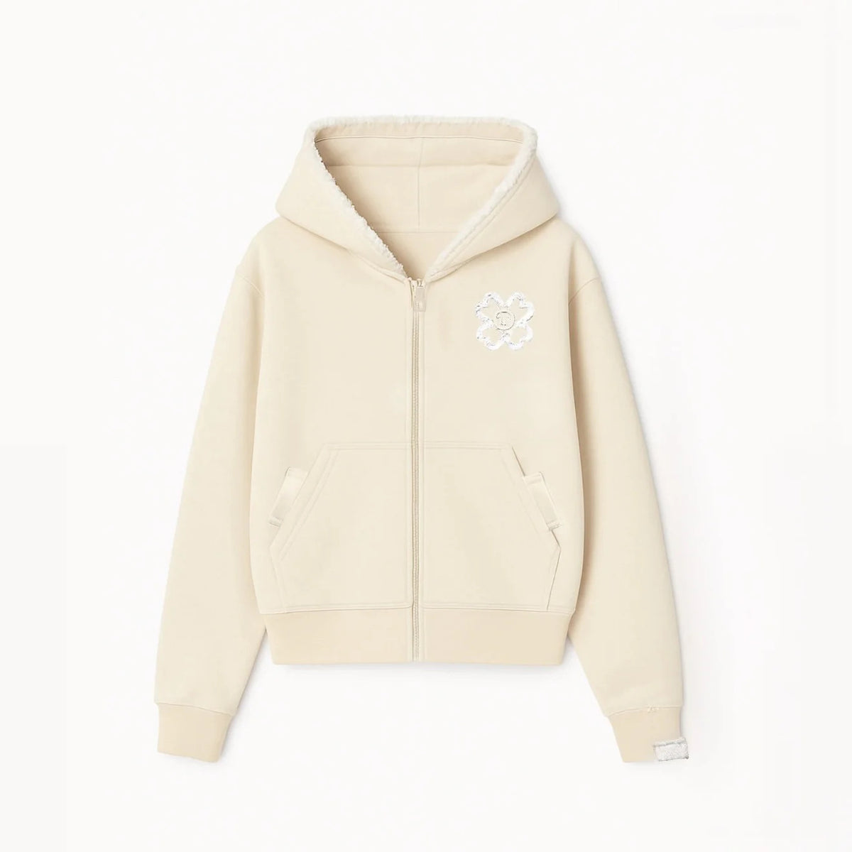 Geometric Zip Street Hoodie