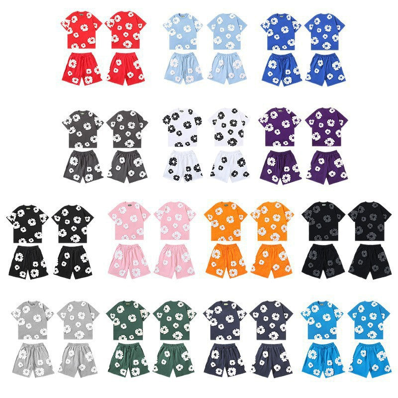 men?s oversized multi-color beach shorts