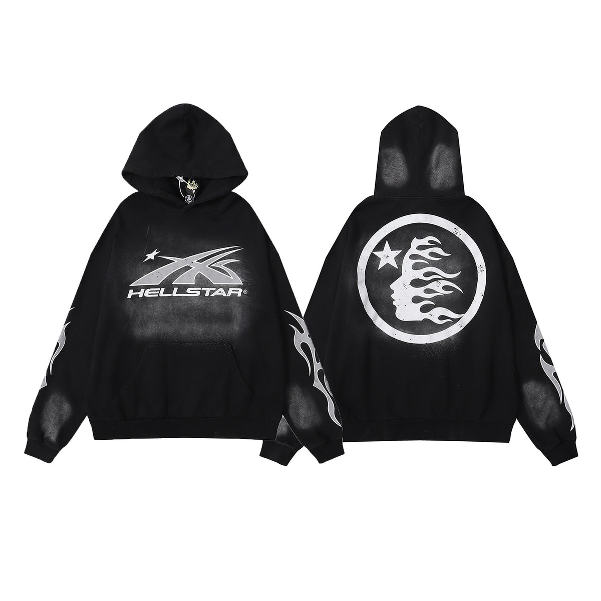 Retro Cotton Hoodie and Sweatpants Set