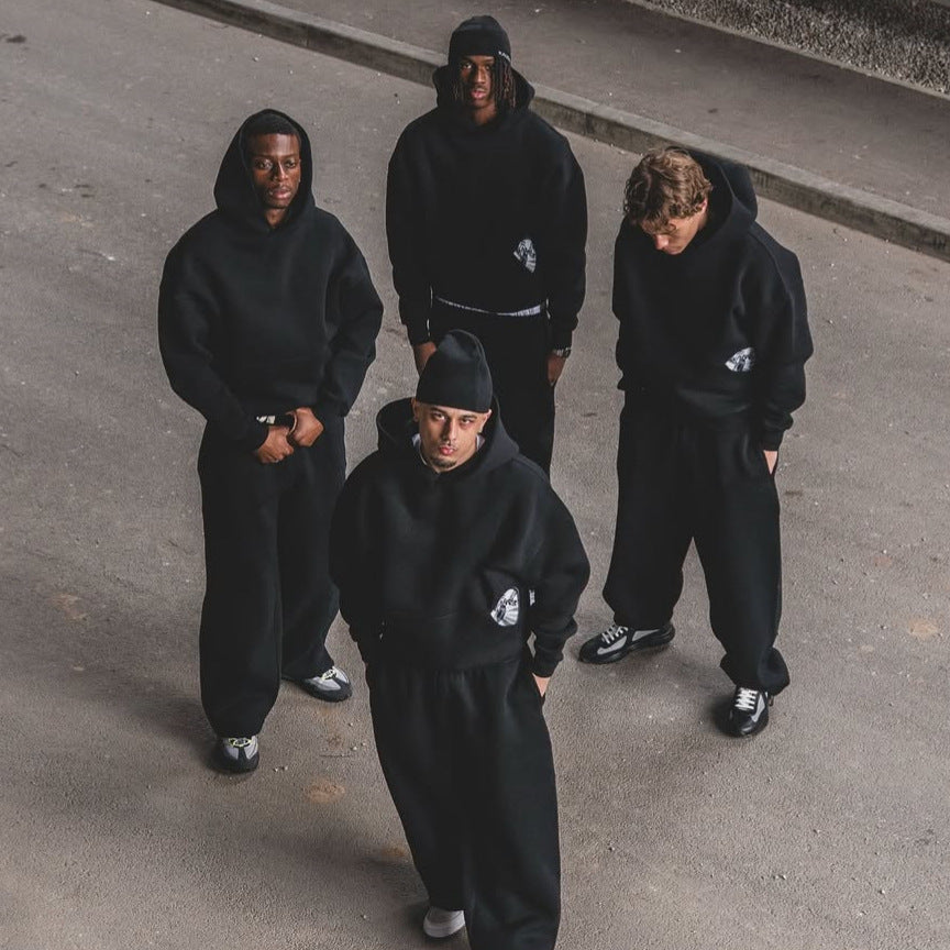 CD Print Hoodie and Joggers Set